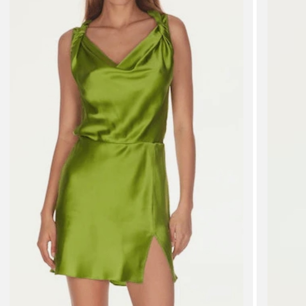 Amanda Uprichard Ellison Mini Silk Dress